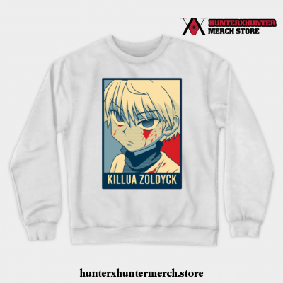 Killua Zoldyck Crewneck Sweatshirt White / S