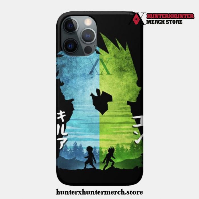 Minimalist Silhouette Gon And Killua Phone Case Iphone 7+/8+