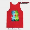 Minimalist Silhouette Gon And Killua Tank Top Red / S