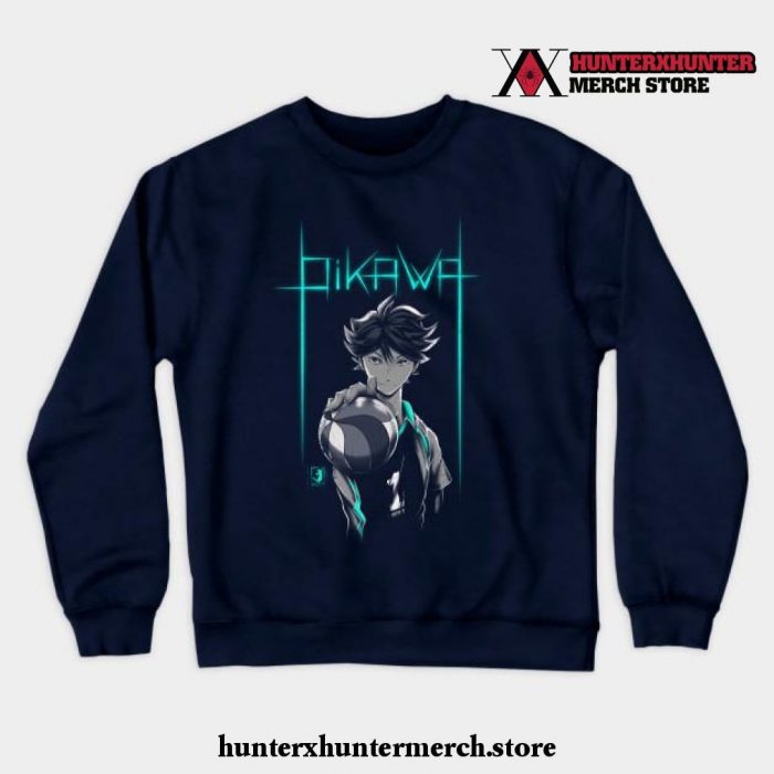 Oikawa Crewneck Sweatshirt Navy Blue / S