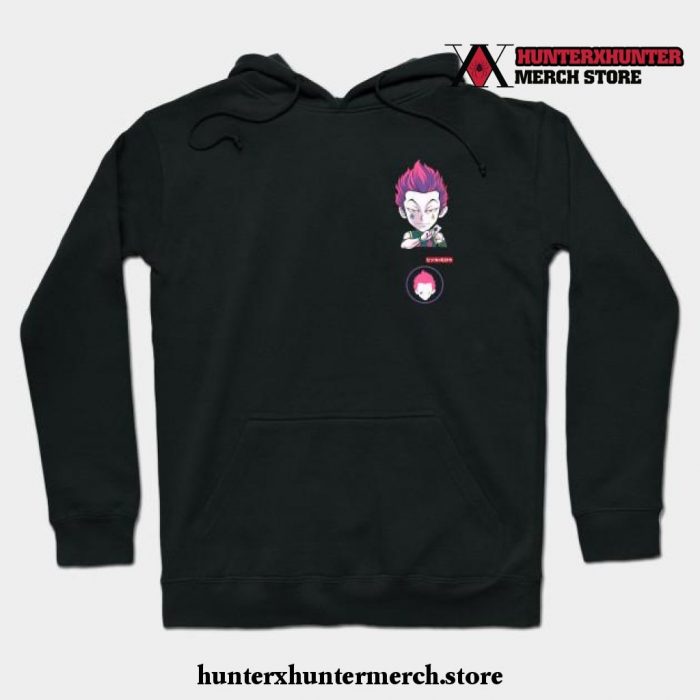 Pocket Chibi Hisoka Morow Hoodie Black / S