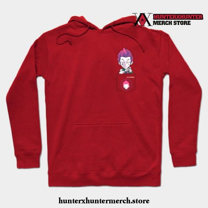 Pocket Chibi Hisoka Morow Hoodie Red / S