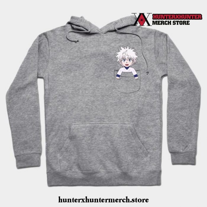 Pocket Killua Hoodie Gray / S