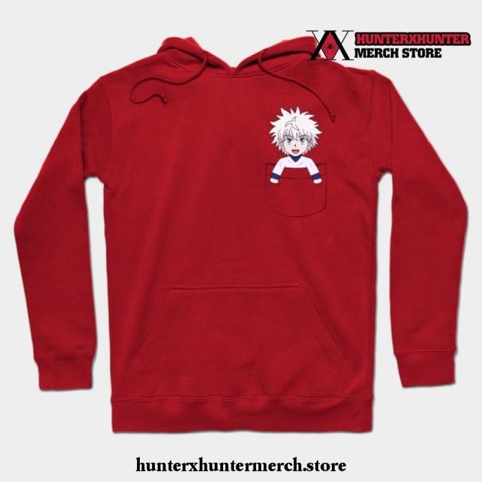 Pocket Killua Hoodie Red / S