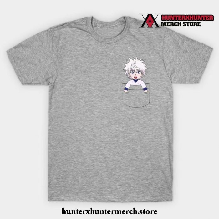 Pocket Killua T-Shirt Gray / S