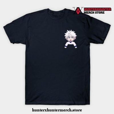 Pocket Killua T-Shirt Navy Blue / S