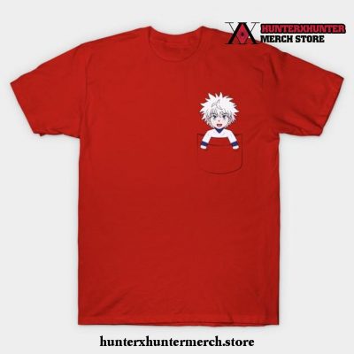 Pocket Killua T-Shirt Red / S