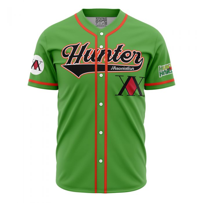 Personalized Hunter Association Gon HXH AOP Baseball Jersey FRONT Mockup - Hunter X Hunter Store