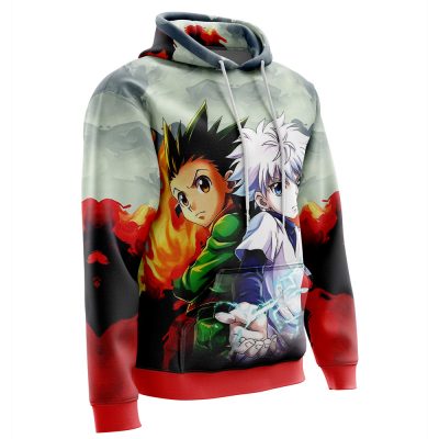 Power Duo Gon Killua Hunter X Hunter AOP Hoodie 3D RIGHT Mockup - Hunter X Hunter Store