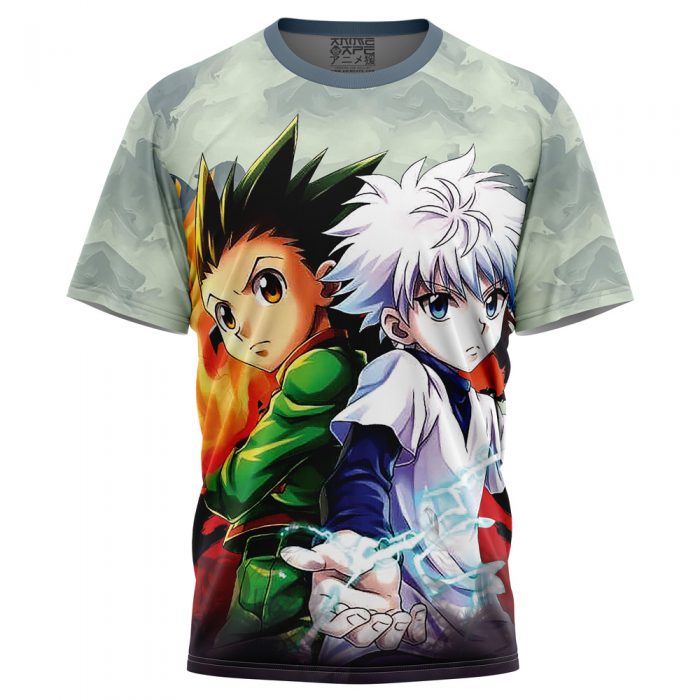 Power Duo Gon Killua Hunter X Hunter T Shirt 3D FRONT Mockup 1 - Hunter X Hunter Store