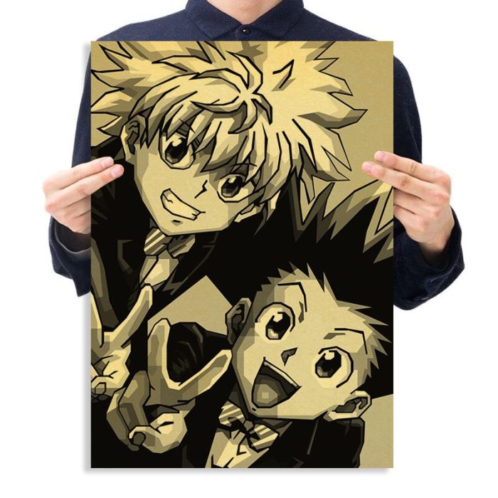 Hunter X Hunter Posters Hisoka Kraft Paper Vintage Killua Gon Anime Poster Wall Art Painting Home 2 - Hunter X Hunter Store